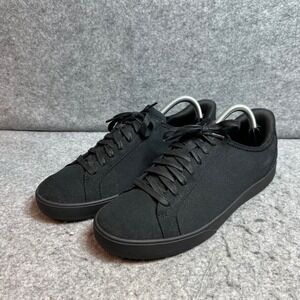 Kizik Irvine Blackout Canvas Hands-Free Sneakers Mens Black Low Top Shoes 10